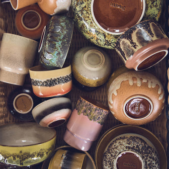 HKliving 70's Ceramics Geurkaars Small  - Kyoto