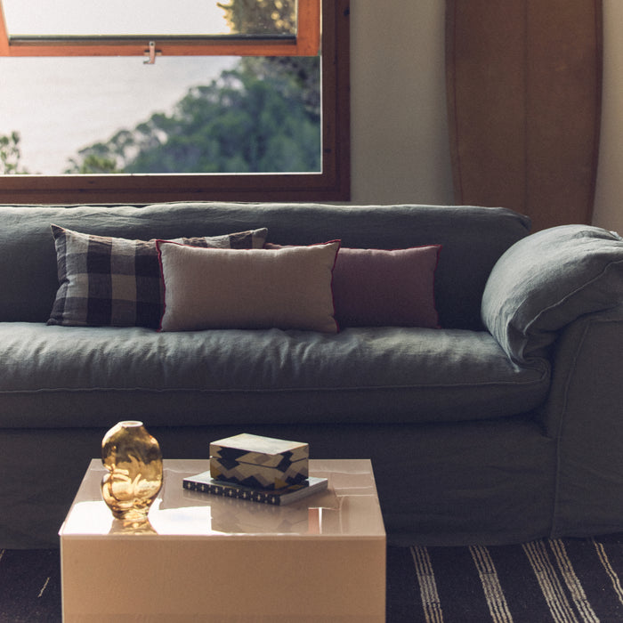 HKliving Nomad 5-zitsbank - Linnen - Army Green