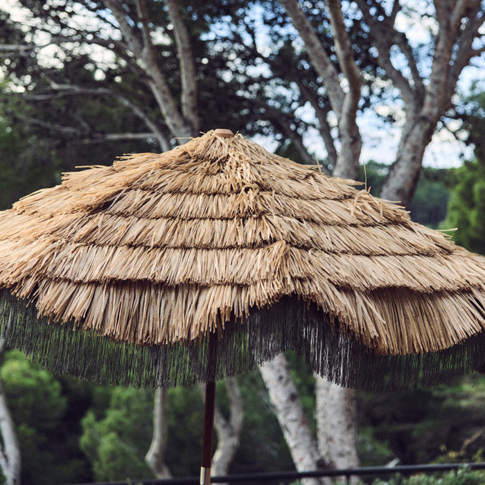 HKliving Serengeti Parasol Ø 192 cm - Raffia