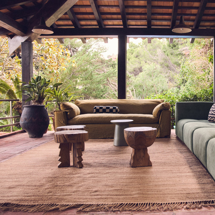 HKliving Outlander Hemp Vloerkleed 250 x 350 cm - Natural