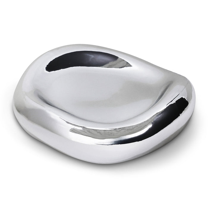 HKliving Gleam Glass Schaaltje - Chrome