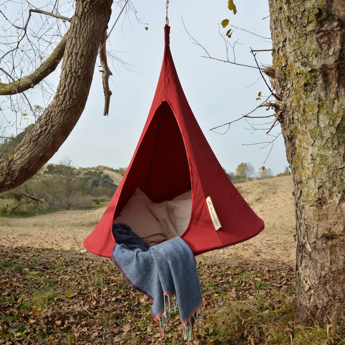 Cacoon Bebo Hangstoel - Chili Rood