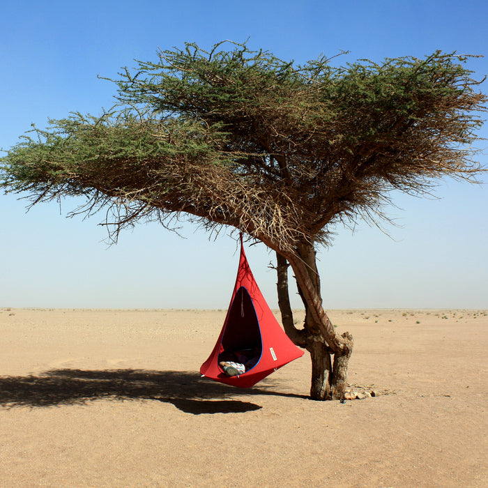 Cacoon Single Hangstoel  - Chili Rood