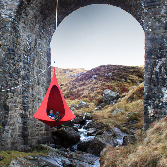 Cacoon Single Hangstoel  - Chili Rood