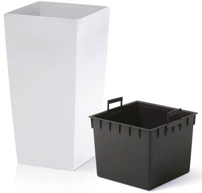 Prosperplast Bloempot Urbi - wit - kunststof - 61 cm