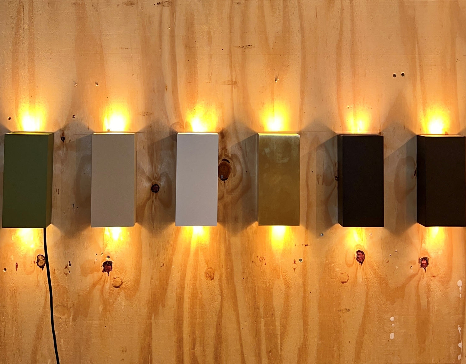 ETH David wandlamp excl. 2 x GU10 goud