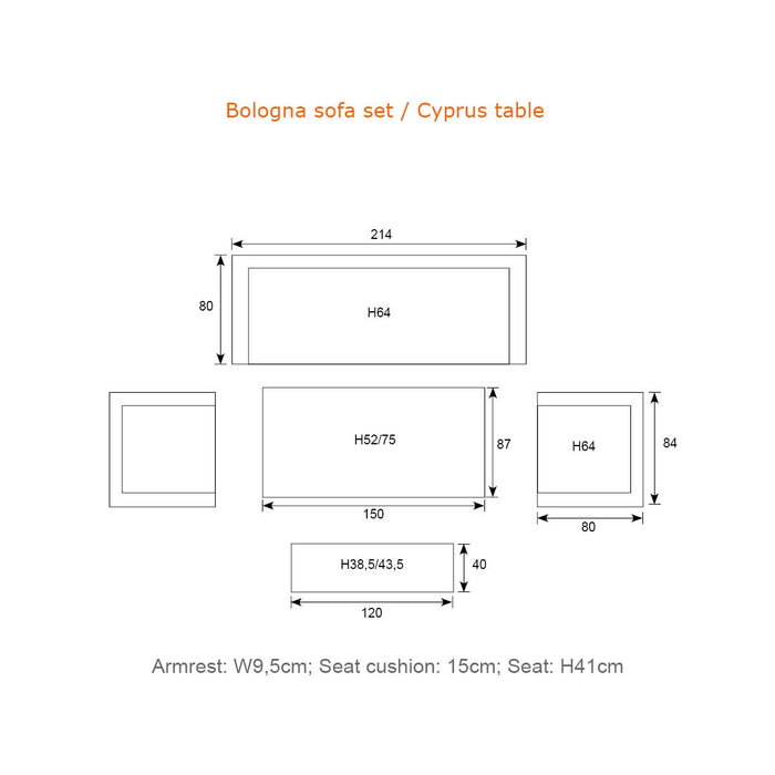 Bologna lounge fauteuil - carbon black - taupe - desert sand