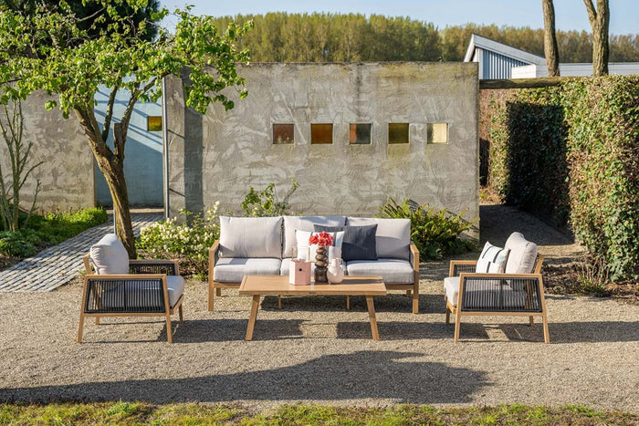 Garden Impressions San Capri loungeset 4-delig - light aluminium