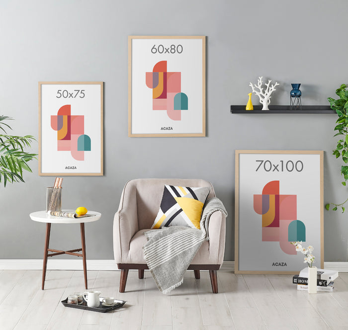 Fotokader - Fotolijst - 50x75 cm - MDF hout - Lichte Eik