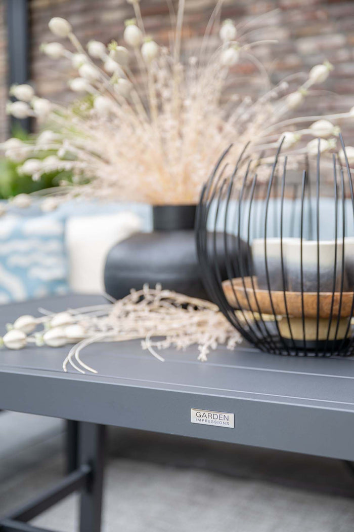 Garden Impressions Andrea L|D set 4delig rechts carbon black mint grey