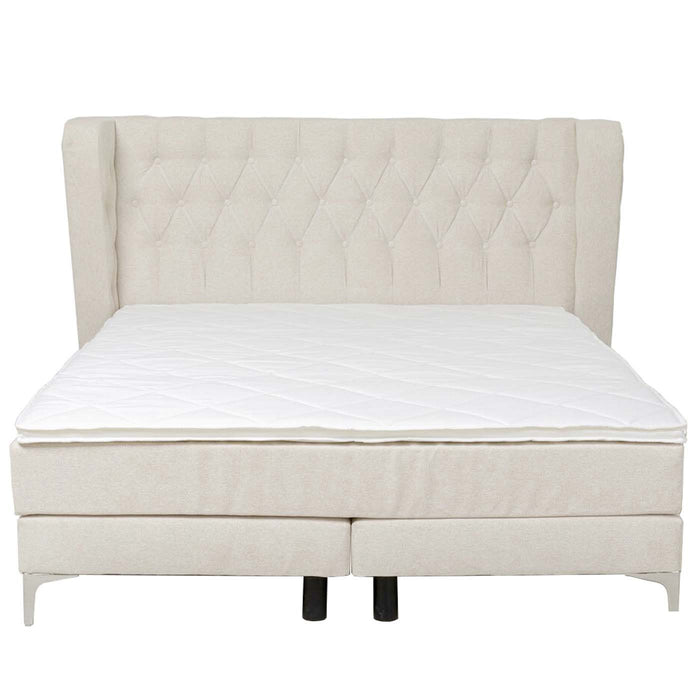 Bed Boxspring Benito Moon creme Kare Design