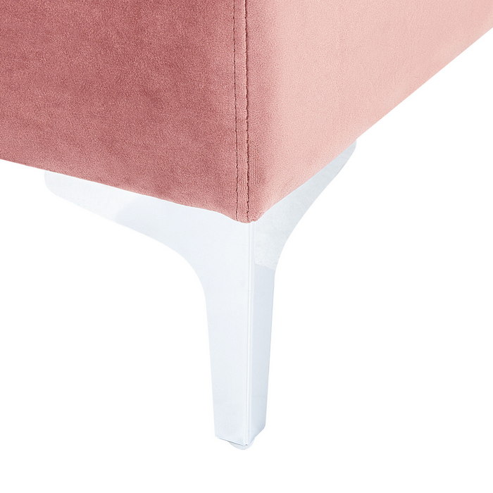 Beliani - EVJA - 1-zitsbank - Roze - Fluweel