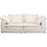Sofa Carole 3-Zits creme Kare Design