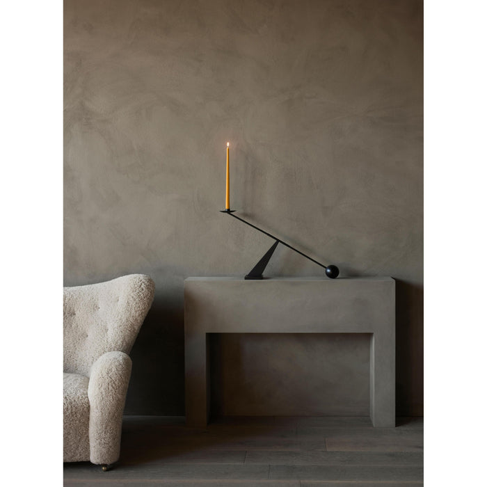 Audo Copenhagen Spire Smooth Tapered kaarsen H38 set van 6 Ochre