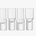 L.S.A. - Vodka Shotglas 50 ml Set van 4 Stuks