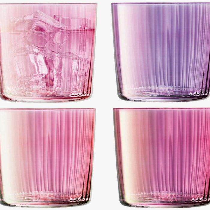 L.S.A. - Gems Tumbler Glas 310 ml Set van 4 Stuks Assorti