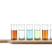L.S.A. - Paddle Wodka Set met Serveerplank Set van 6 Stuks