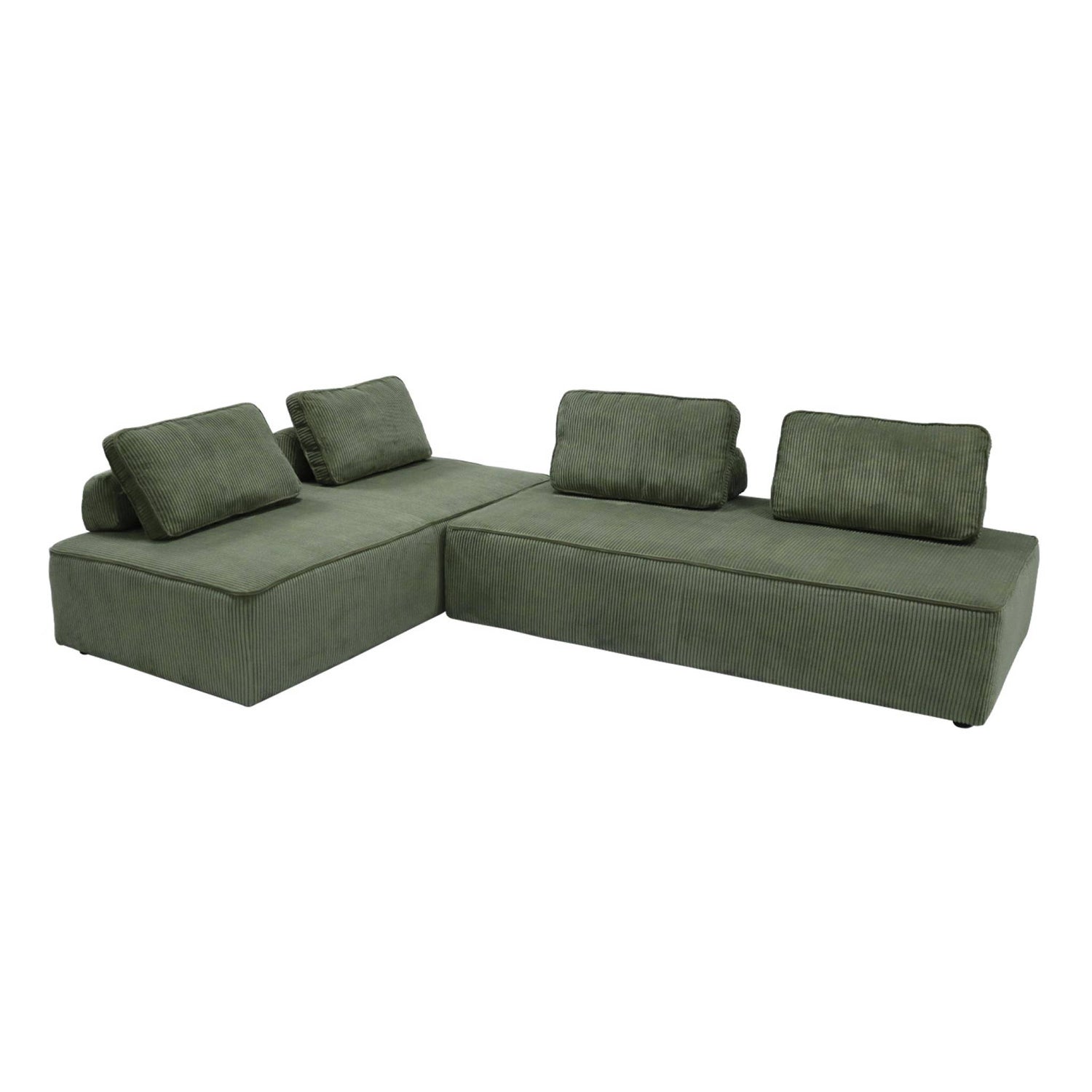 sweeek - Fauteuils in corduroy 2 zitplaatsen (set van 2)