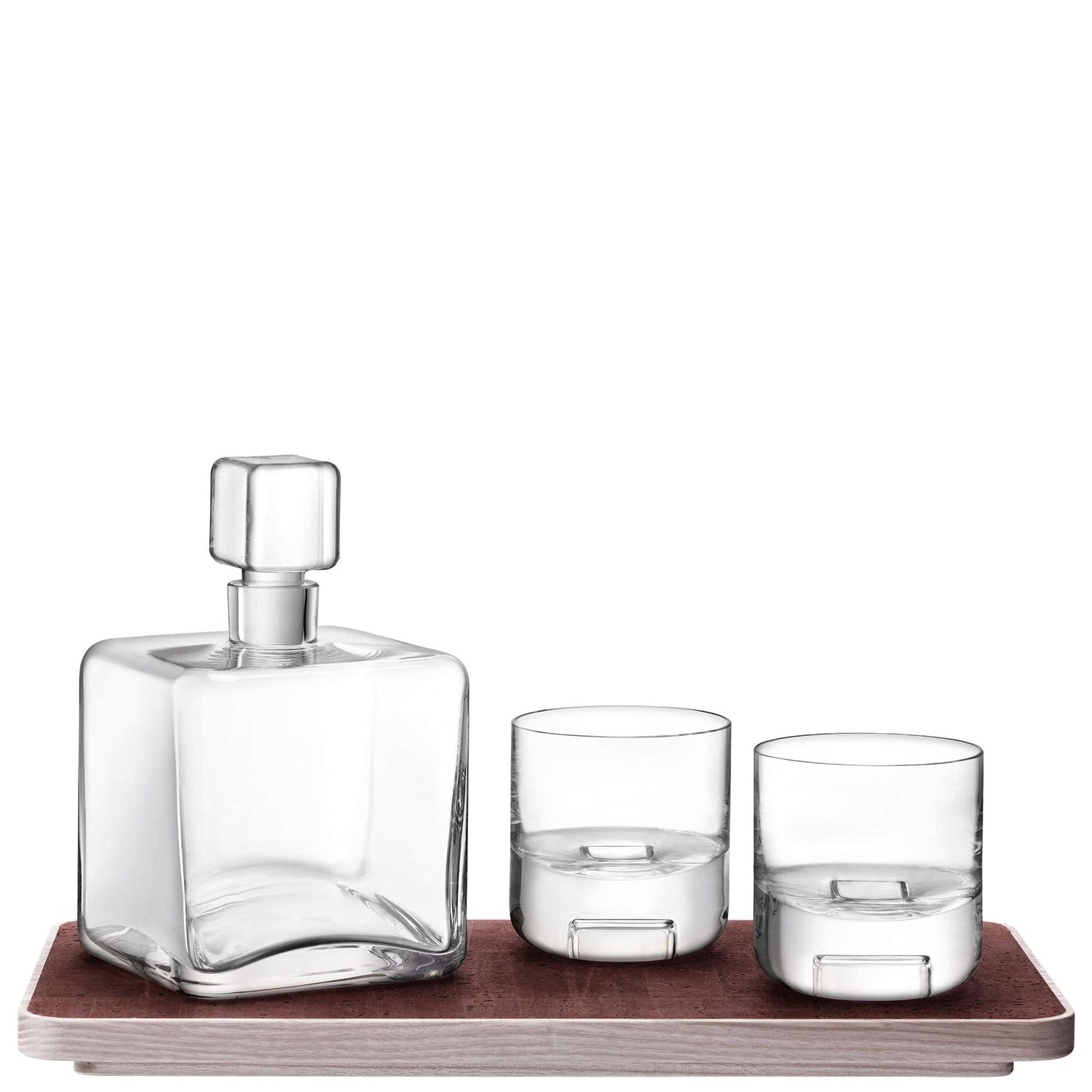 L.S.A. - Cask Whisky Connoisseur Set met Dienblad Set van 3 Stuks