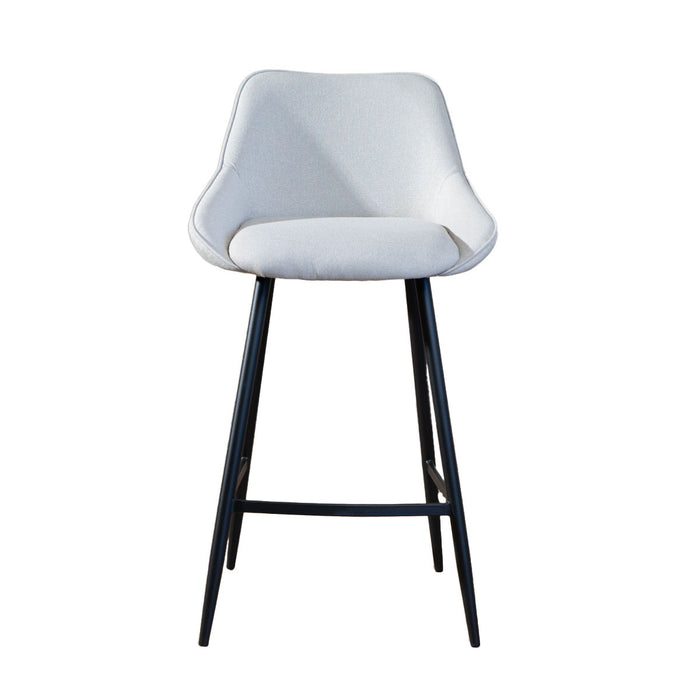 Bronx71 Scandinavische barkruk Lova gerecyclede stof grijs 68 cm