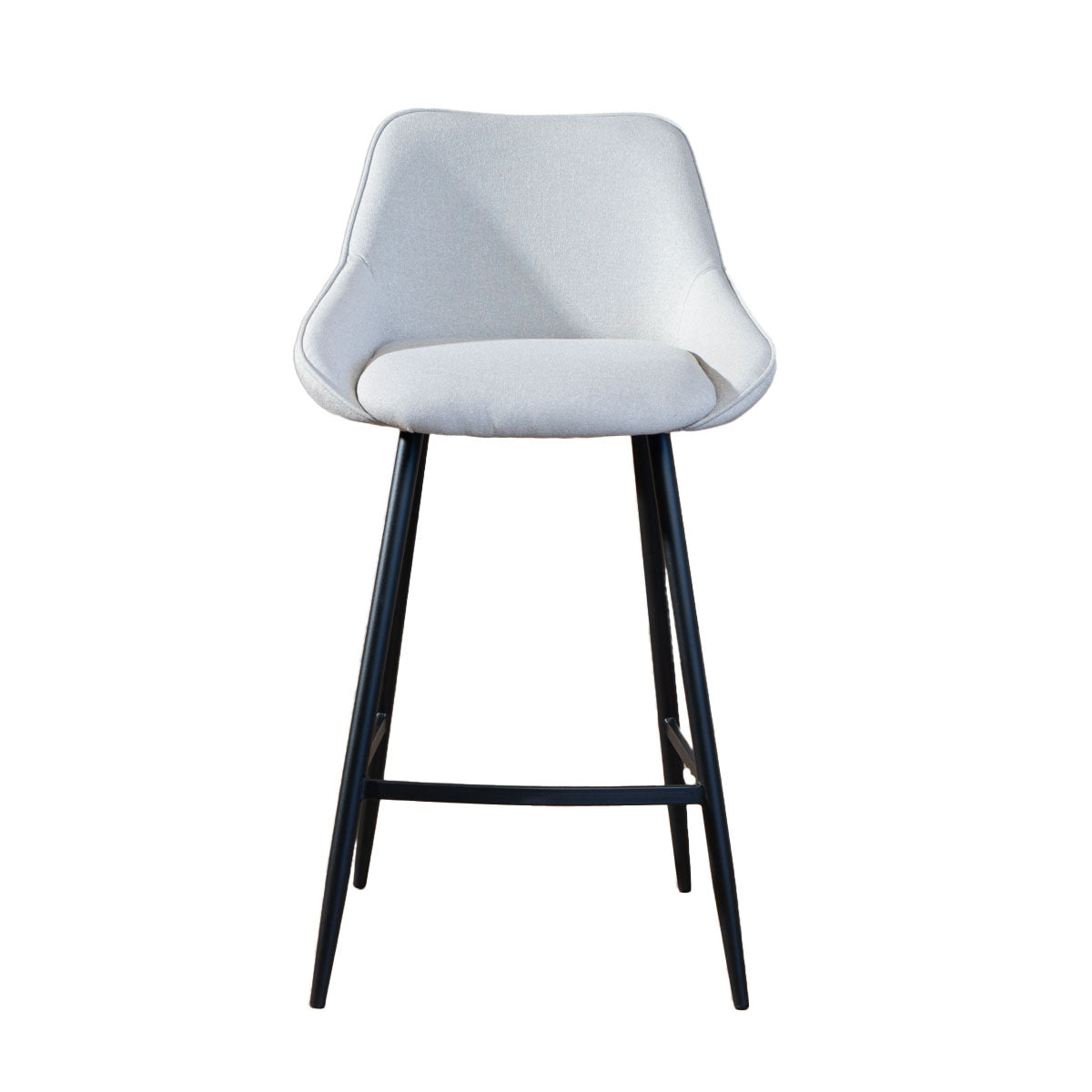 Bronx71 Scandinavische barkruk Lova gerecyclede stof grijs 68 cm