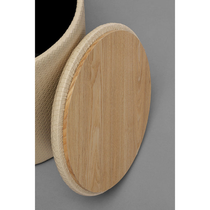 Kare Poef Venezia Storage Cream 40cm