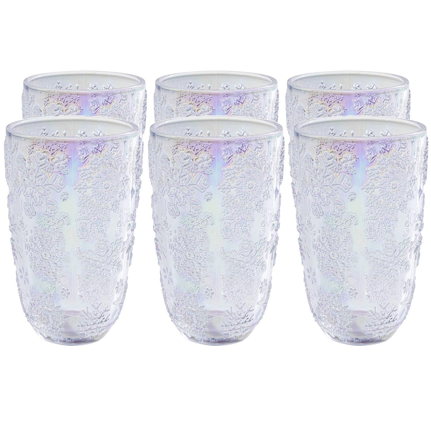 Kare Design Ice Flowers waterglazen - paars - 6st