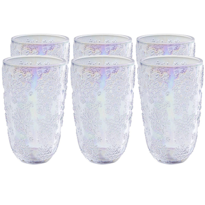 Kare Design Ice Flowers waterglazen - paars - 6st