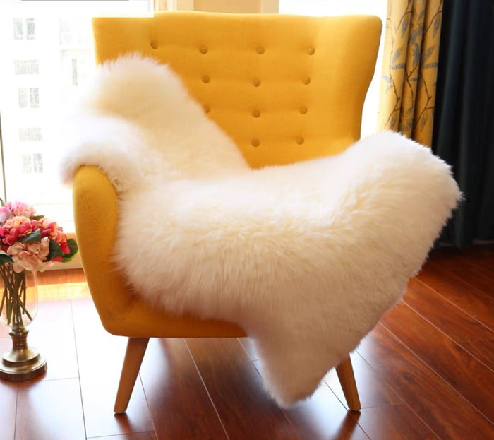 Fine Asianliving 100% Genuine Real Sheepskin Rug