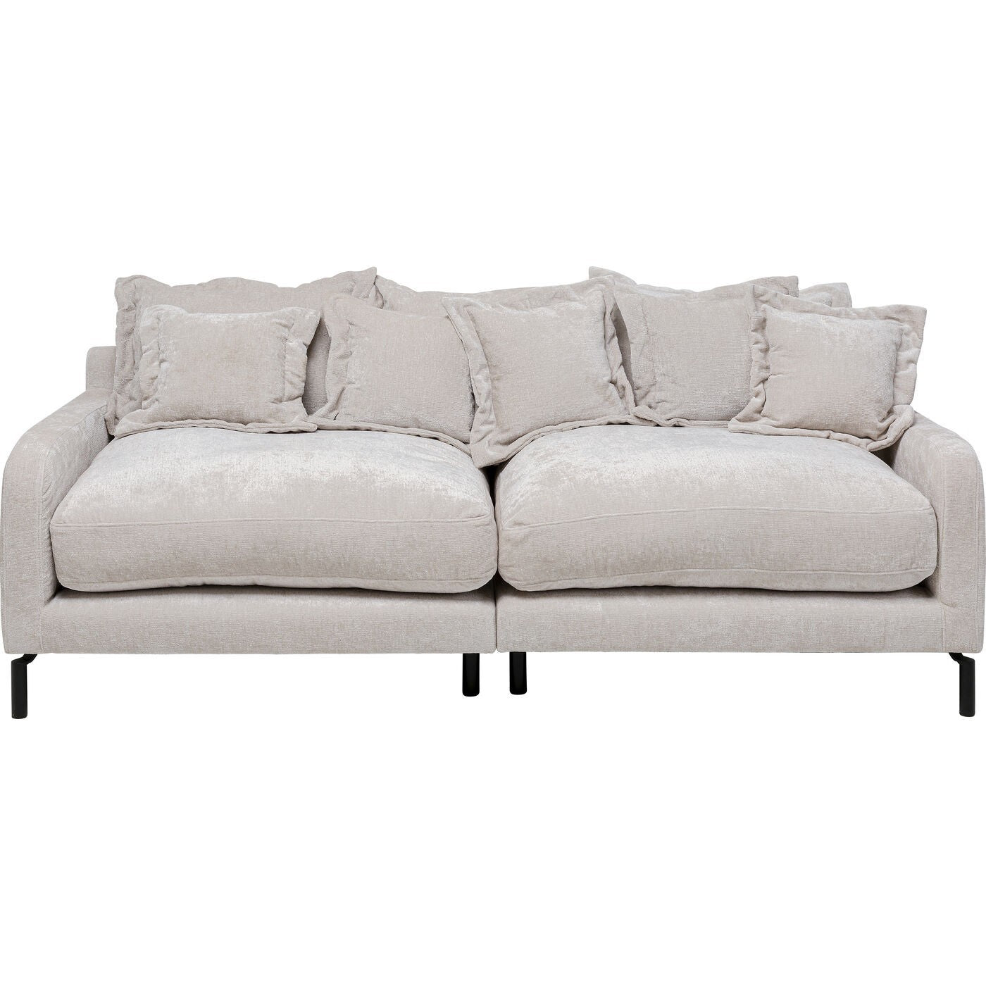 Sofa Lullaby 3-Zits fluweel creme Kare Design