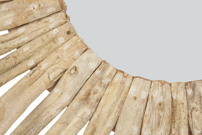 Fine Asianliving Ronde Wandspiegel Solide Houten