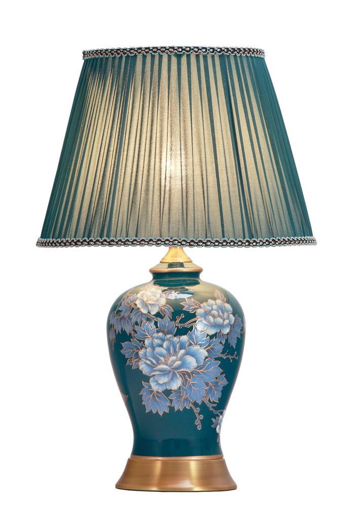 Fine Asianliving Chinese Tafellamp met Kap Keramiek