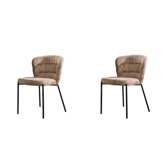 Hoyz Collection - Stoel Pull Round - Deli Taupe - Set van 2