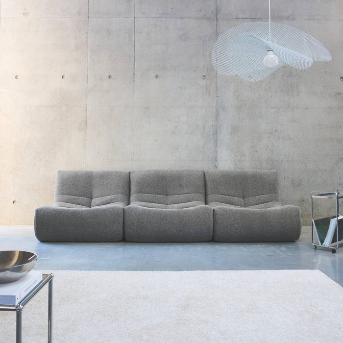 sweeek - Fauteuils boucléstof Sokol 1 zitplaats (set van 3)