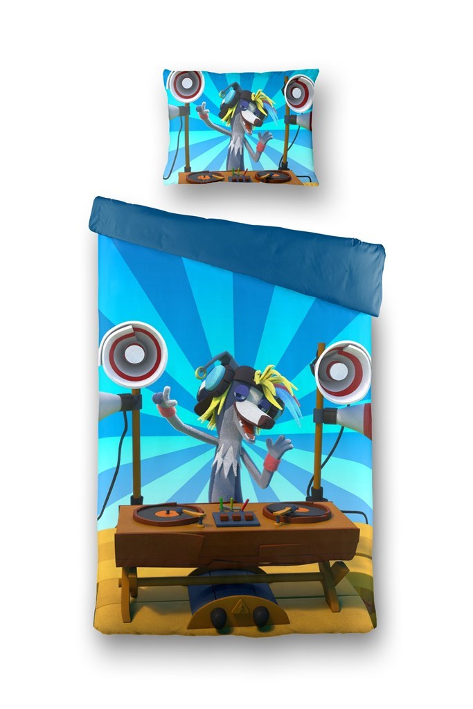 FABELTJESKRANT Dekbedovertrek DJ Wally Windhond