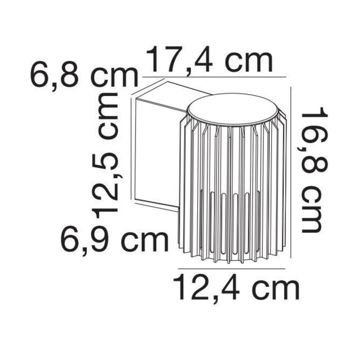 Nordlux Buitenlamp Aludra seaside wand zwart