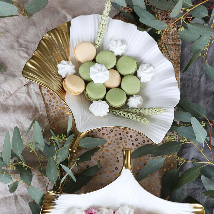 Kare Design Ginkgo Elegance Serveerblad goud kant