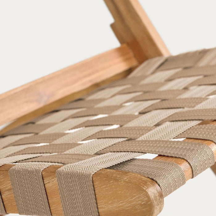 Kave Home Chabeli Klapstoel - Bruin