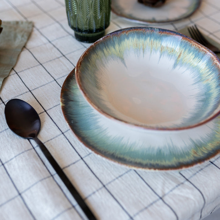 Kare Design Organic borden blauw 26cm 4st