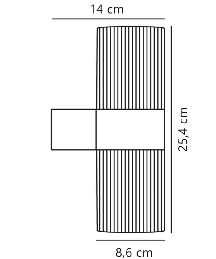 Nordlux Kyklop Wandlamp - Ripple - Zwart
