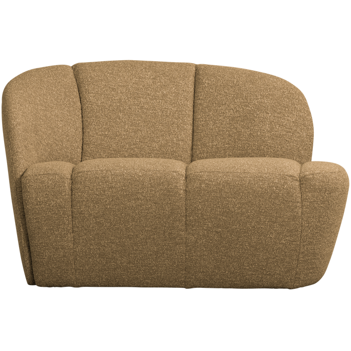 WOOOD Mojo 2-Zits Bankje Links - Bouclé - Geel|Bruin Melange