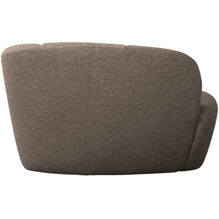 WOOOD Mojo 2-Zits Bankje Rechts - Bouclé - Bruin Melange