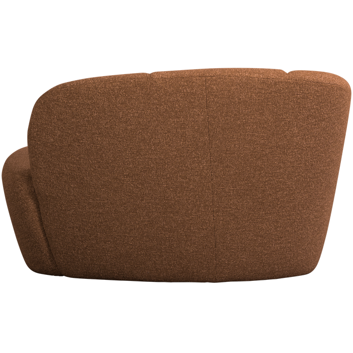 WOOOD Mojo 2-Zits Bankje Links - Bouclé - Roestbruin Melange