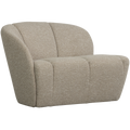 WOOOD Mojo 2-Zits Bankje Links - Bouclé - Beige Melange - 73x112x77
