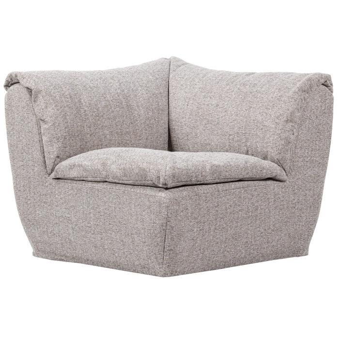 WOOOD Baggy Hoekelement - Geweven Stof - Naturel Melange - 81x96x96