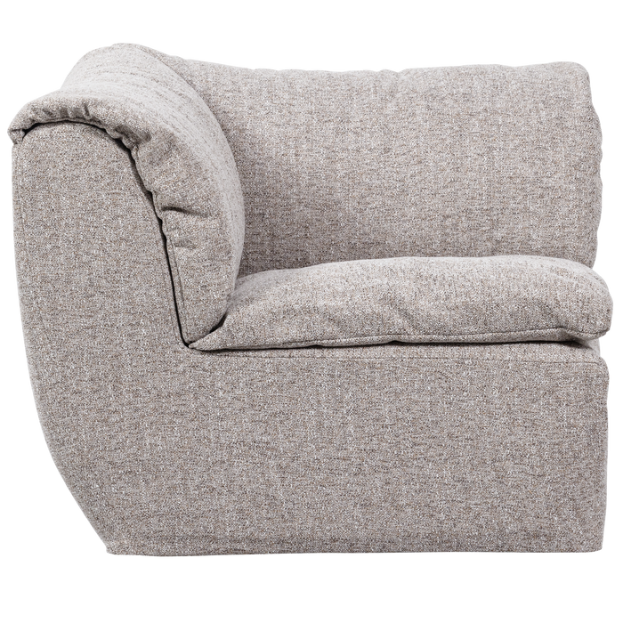 WOOOD Baggy Hoekelement - Geweven Stof - Naturel Melange - 81x96x96