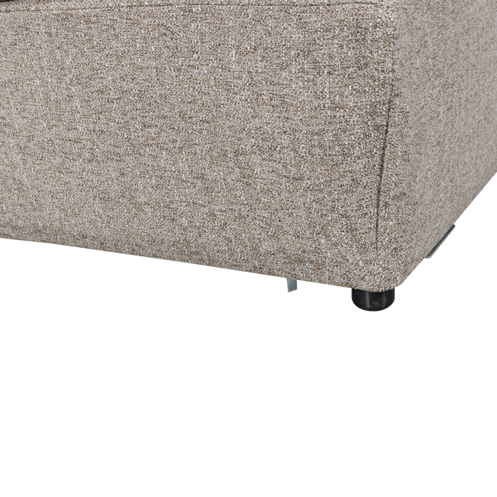 WOOOD Baggy Hoekelement - Geweven Stof - Naturel Melange - 81x96x96