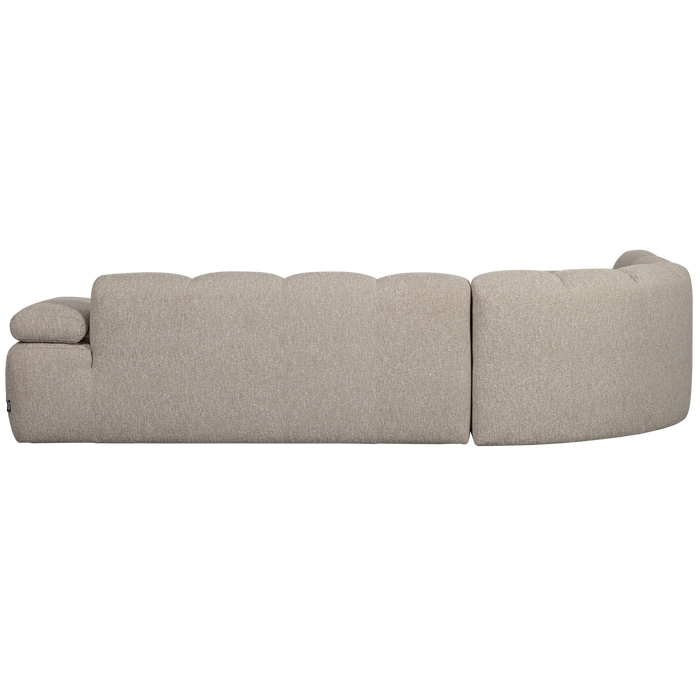 WOOOD Mojo Hoekbank Links - Bouclé - Beige Melange - 74x310x230