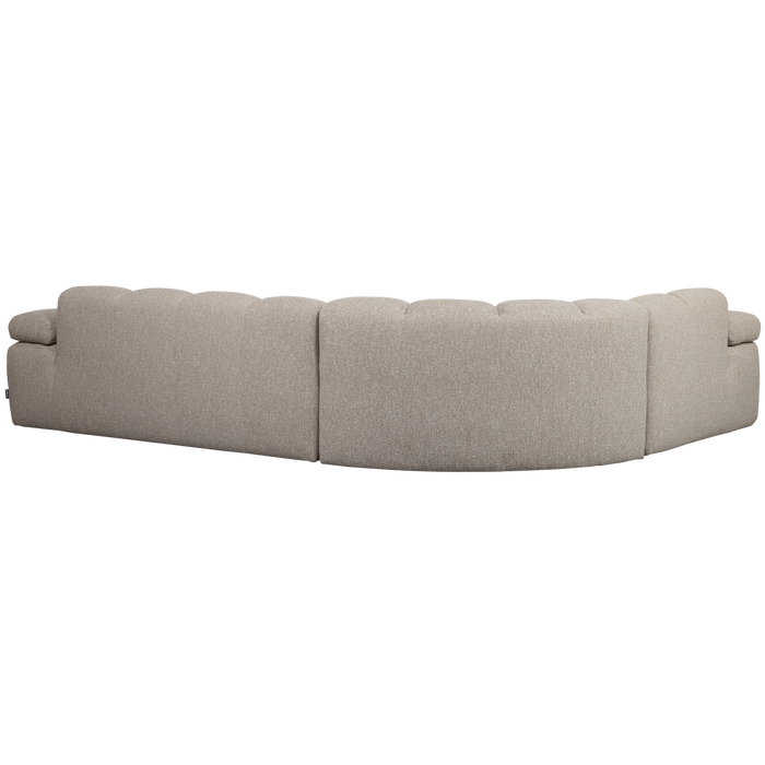 WOOOD Mojo Hoekbank Links - Bouclé - Beige Melange - 74x310x230