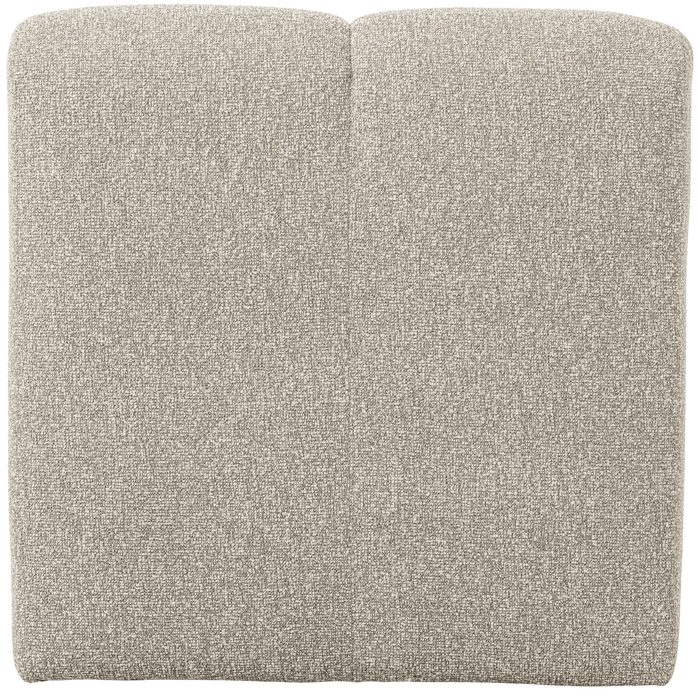 WOOOD Mojo Eetbankje 84cm Met Rugleuning - Bouclé - Beige Melange